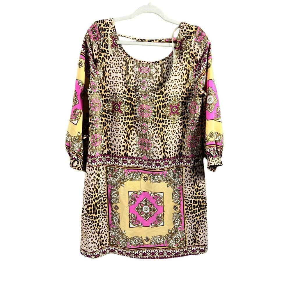 Pink Owl Apparel Women's Animal Print Short Lightweight Dress - Picture 2 of 7